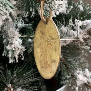 1980’s Brass Train🎄Vintage Ornament or keychain